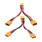 Short XT60 Parallel Battery Connector Cable,14AWG XT60 Male to Female Y Splitter Adapter Cable,10cm/3.93inch for RC Multicopter