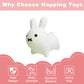 HotMax Inflatable Bouncy Horse, Rubber Jumping Toy for Kids, White Rabbit, Model TTM021-01