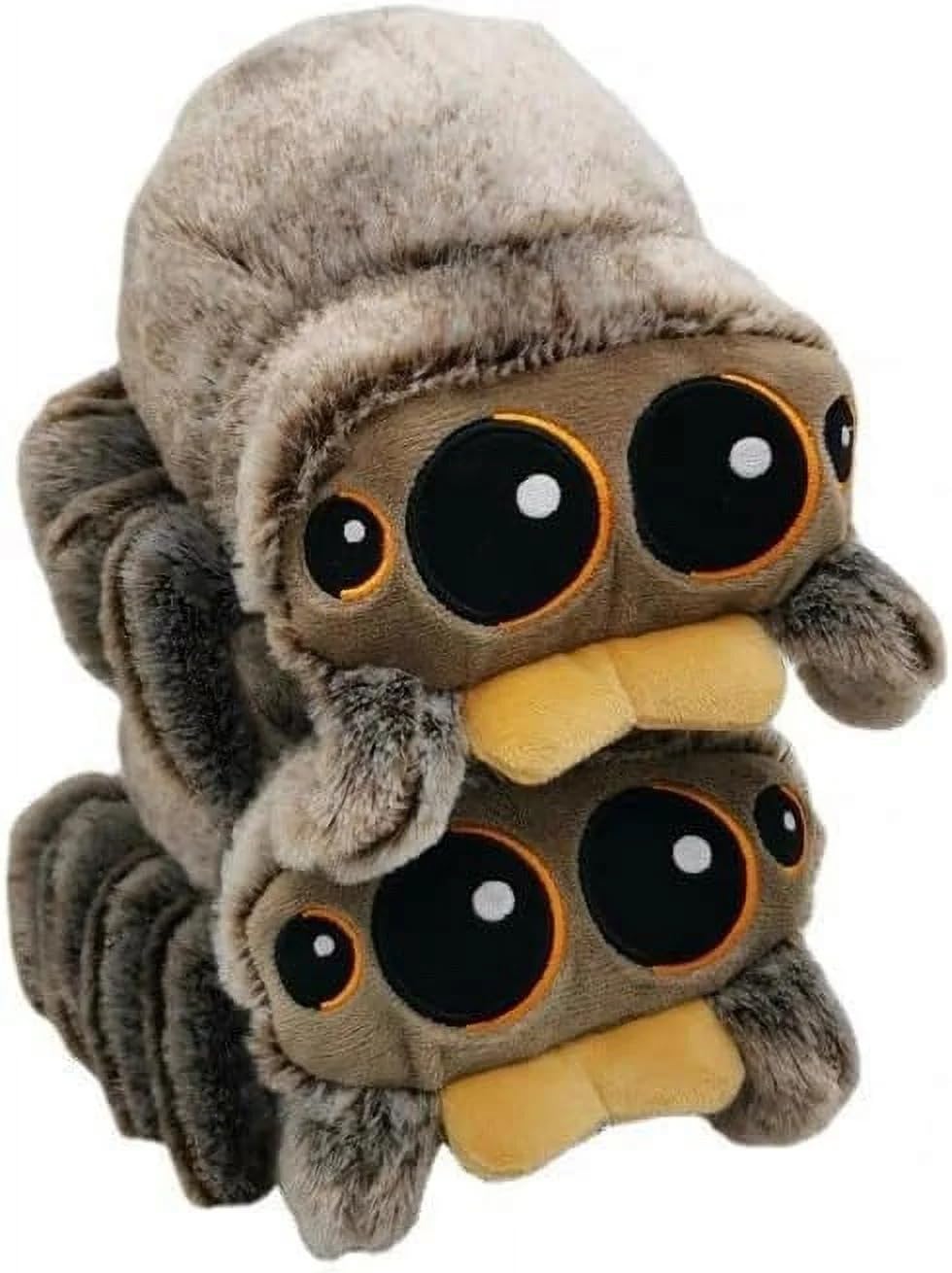 Spider Plush 6.9 Inch Jumping Spider Stuffed Animal Plush Toy Soft Cute Spider Plushie Gift For Kids (A-2Pcs)