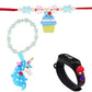 Pack Of 3 Trending Kiddie Cartoon Rakhi Bracelets Set With Watch For Little Brother Sister Rakshabandhan Favor (Design 3)