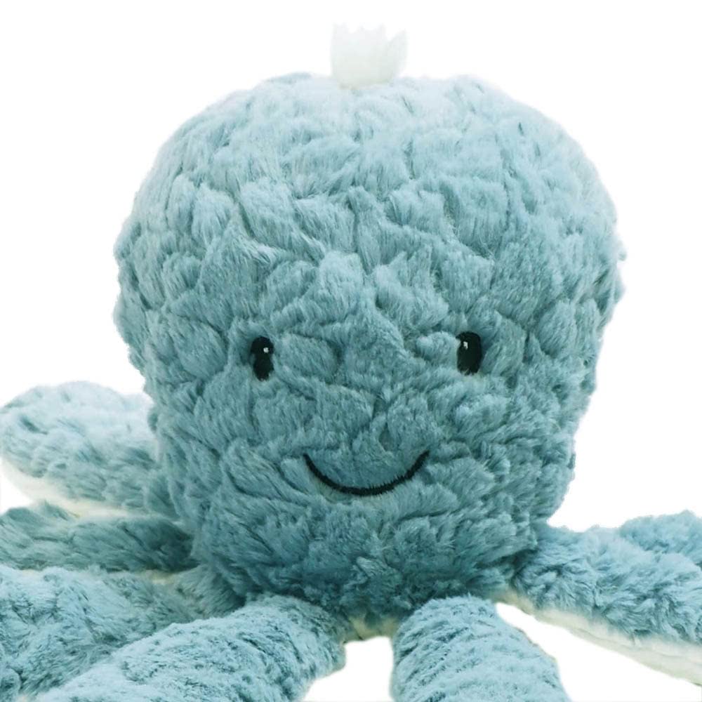 Mary Meyer Putty Stuffed Animal Soft Toy, 14-Inches, Slate Blue Octopus