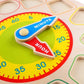 Learn To Tell Time Wooden Shape Sorting Clock Montessori Learning Toy