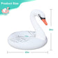 Inflatable Swan Pool Float With Colorful Lights, Flyfreeu Solar Powered Led Color Changing Swan Swim Tube Rings, 42'' Large Pool