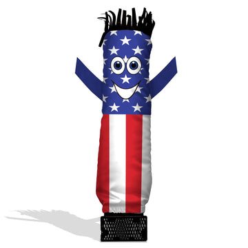 Lookourway Air Dancers Mini Inflatable Tube Man Set - 29' Wacky Waving Inflatable Tube Guy With Blower For Desktop Advertising - American Flag