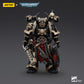 malt-inspiredISE JOYTOY 1/18 Action Figures - Warhammer 40 000 Chaos Space Marines Black Legion Chosen with Combi-melta and chaindecorative replica blade- 5 Classic Character Collectible Age 15 and Above