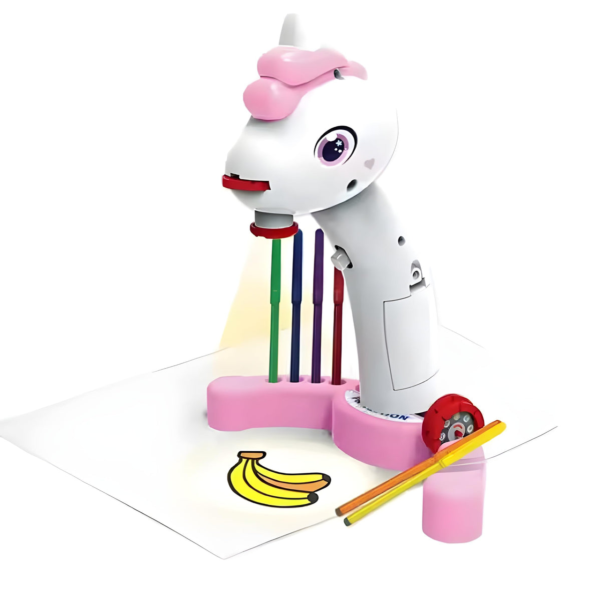 Cable World Unicorn Projection Drawing Table for Kids, Educational Tracing & Sketching Projector Toy with 24 Patterns, 3 Project