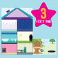 Craft-tastic Wall Sticker Playhouse - 3ft Tall Dreamhouse, Multi, Cardstock, Model CT1833T, 650+ Reusable Stickers