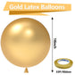 Bezente 18 Inch Metallic Gold Balloons - 30 Pack Large Chrome Latex Balloons for Weddings, Baby Showers, Graduations, and Birthdays