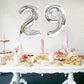 2Pcs 40 Inch Number Balloon Foil Balloons Number 29 Jumbo Giant Balloons Prom Balloon Mylar Huge Number Balloon For Birthday Party Decoration Wedding Anniversary, Xxxl Silver 29 Number Balloon