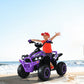 Olakids 12V Ride On ATV for Kids, Purple Electric Quad with LED Lights, Music, Horn, Soft Start, Battery Powered, 4 Wheeler