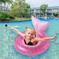 2022 New Mermaid Baby Swimming Pool Floats 6-48 Months,Inflatable Pool Swim Ring With Seat And Handle For Babies Toddlers Infant Training Summer (2-Pink)