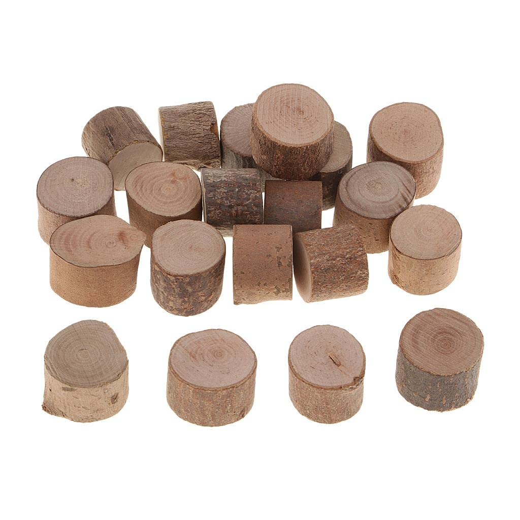 Ecomistiq Natural Wooden Blocks  30 Pc Wood Building Block Set Wooden Shapes For Diy Kids Handmade Creative Toys (Natural Color