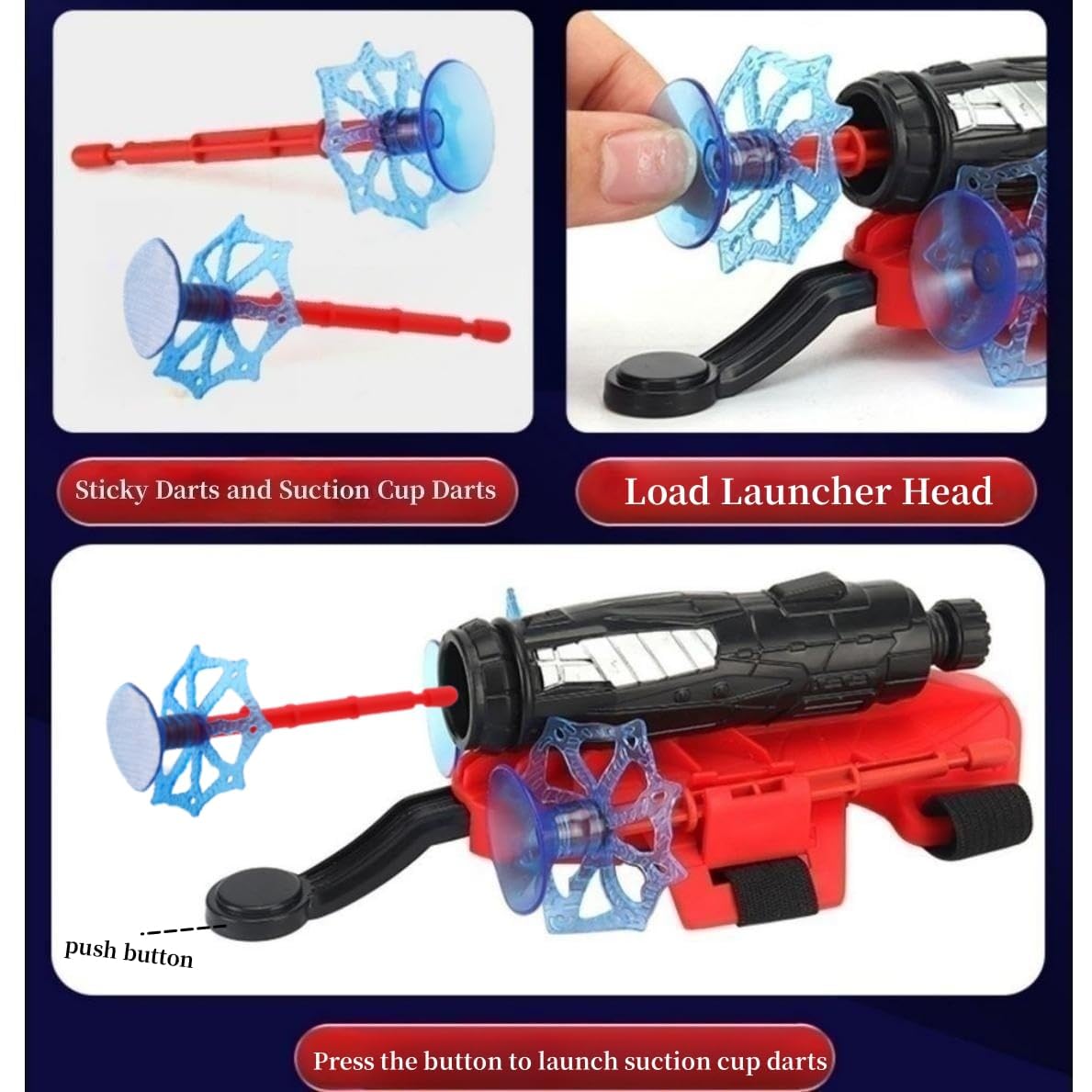 Ronolezety spider toys for boys 4-6,superhero capes for kids and LED Mask - web shooters,Superhero Toy Shooter - Compatible with