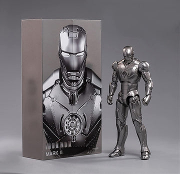 Uxouyic Ir?nman Movie Series - Collectible Ir?nman Action Figure Metal Painting 20 Joints Movable Model Toys (7 Inches) (Mark 2)