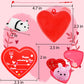 Valentines Party Favors Set, 28 Pcs Mochi Squishies Toys Filled Hearts And Valentines Day Cards For Kids Valentine'S Day Exchange Gift, Kawaii Stress Relief Anxiety Toys For Valentine Basket Stuffers