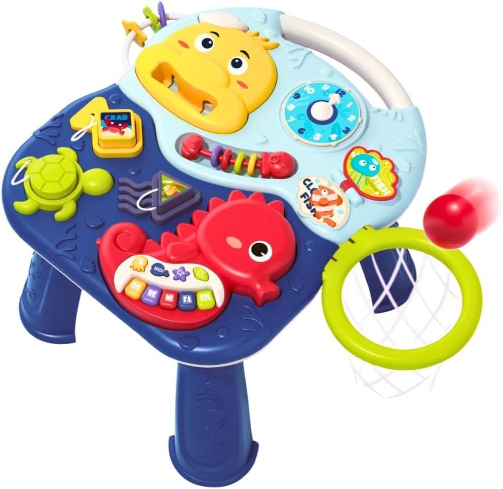 Exomoon Baby Table With Musical Toys  Multifunctional Sensory Toys For Motor Development And Skills Education