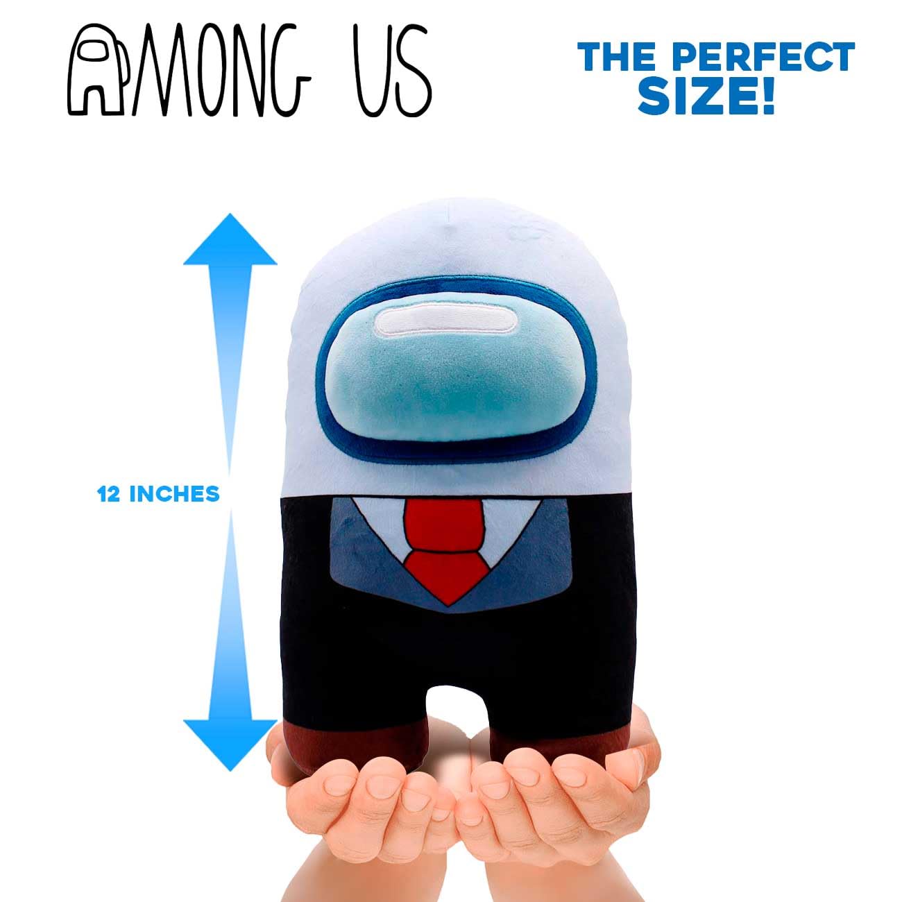 Among Us Mega 12' Plush (White W/Tuxedo)