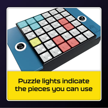 Brainwright - Puzzle Bright - The Electronic Light Up Brain Teaser Puzzle For Ages 8+. Brain Games For Kids And Adults, Travel Games, Stocking Stuffer Gift For Kids, Teens And Adults, 1+ Players