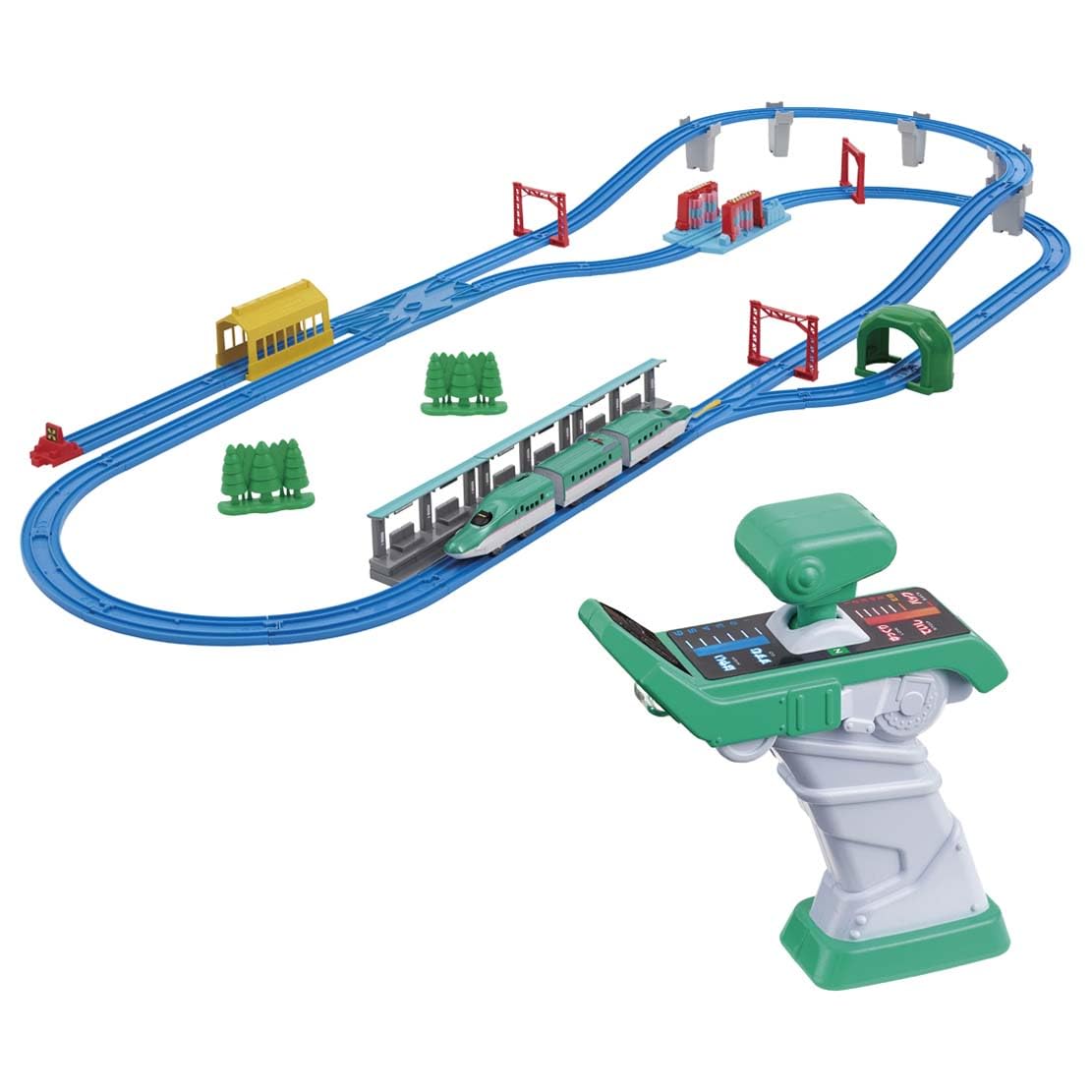 Plarail Kimi Ga Driving! Grip Mascon E5 Series Shinkansen Hayabusa DX Set, Train Toy, for Ages 3 and Up