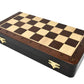 House Of Chess - 12 Inches Wooden Magnetic Folding Travel Chess Set/Board - 2 Extra Knights, 2 Extra Pawns, 2 Extra Queens & Algebraic Notation - Handmade - Premium Quality