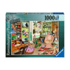 Ravensburger 1000 Piece Jigsaw Puzzle - My Haven No.8 Garden Shed, Cardboard, Multi Color, Handcrafted in Germany, Perfect Fit
