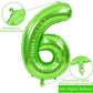 Toniful 40 Inch Large Green Number 60 Balloons Giant Digital 60 Helium Balloons, Foil Mylar Big Number Balloons For 60Th Birthda