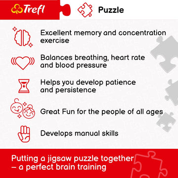 Trefl Amsterdam, Netherlands 500 Piece Jigsaw Puzzle Red 19''X13'' Print, Diy Puzzle, Creative Fun, Classic Puzzle For Adults An