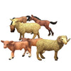 Lc Joycre Farm Animals Playset 6Pcs Cows Sheep Horses Toys Realistic Calves Figures Horses Figurines Sheep For Toddlers Trakehne