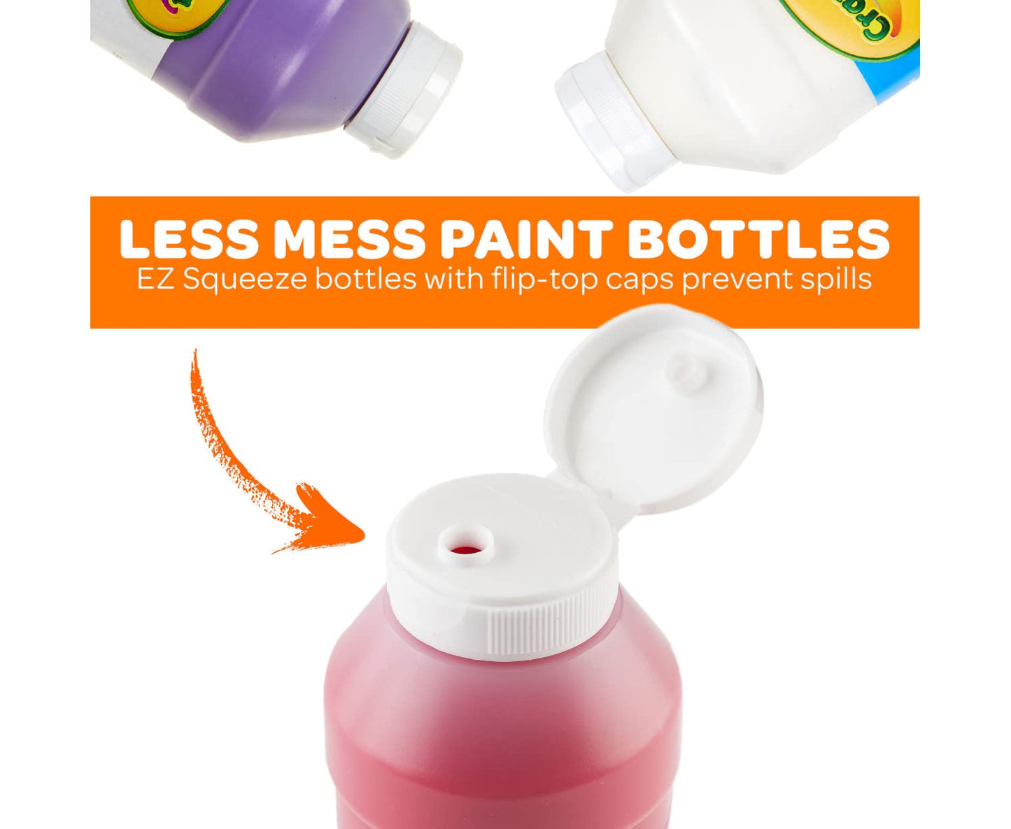 Crayola Washable Paint Set, 12ct Bulk, Nontoxic Kids Craft Supplies, 192 Fl Oz, Turquoise