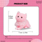 Taba Squishy Cat  Handmade Cat Squishy for mature-themed/Kids  Stress Relief Cute & Soft Cat Design  Perfect Squeeze Toys Silicone Fidget Toy Gift for Relaxation and Fun (1pcs)