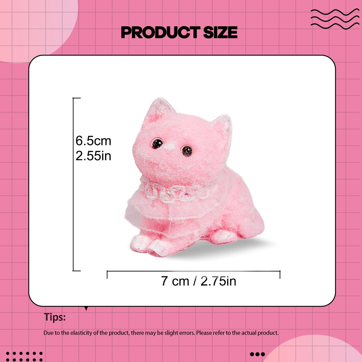 Taba Squishy Cat  Handmade Cat Squishy for mature-themed/Kids  Stress Relief Cute & Soft Cat Design  Perfect Squeeze Toys Silicone Fidget Toy Gift for Relaxation and Fun (1pcs)