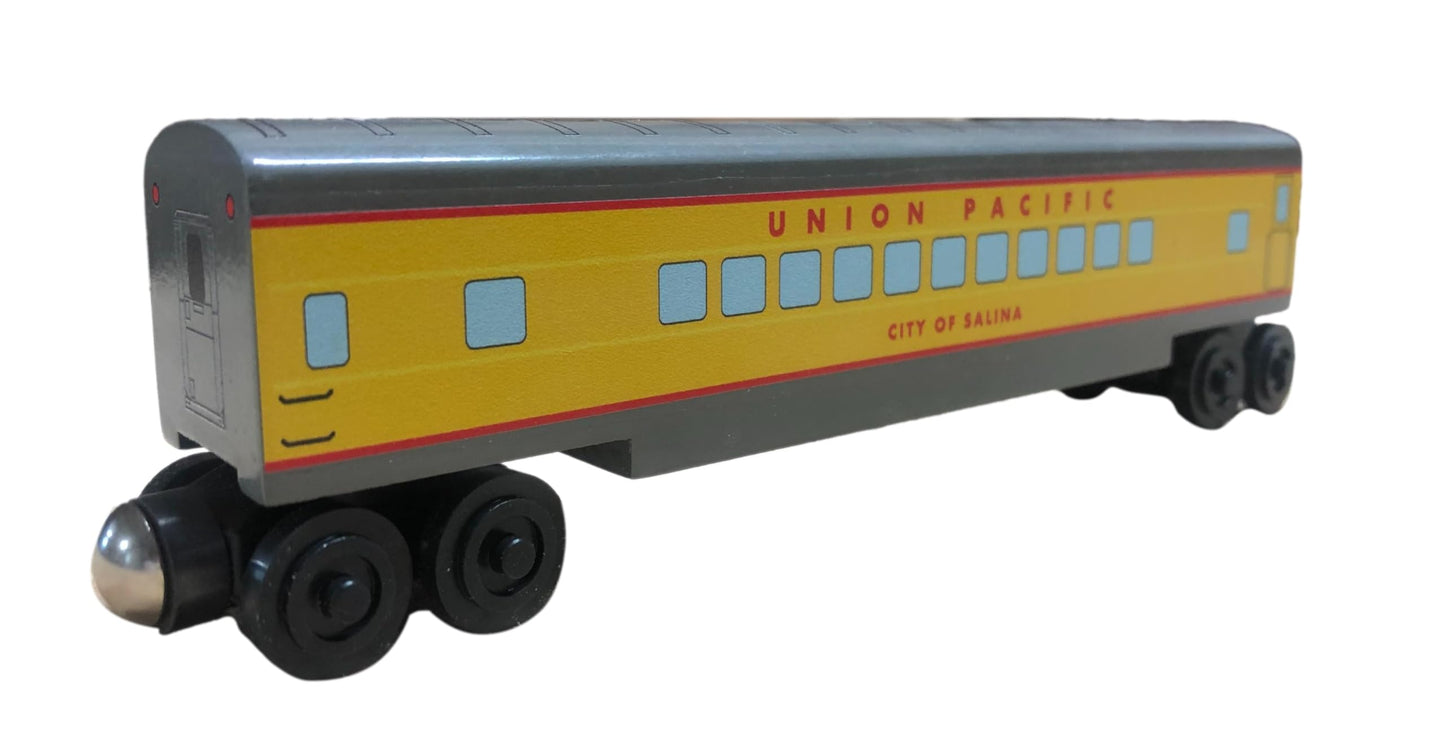 Whittle Shortline Railroad Union Pacific City Of Los Angeles F7 Engine 3 Pc. Wooden Toy Train Set