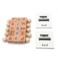 THE STYLE SUTRA Wood Reading Blocks Flash Cards Spelling Games for Baby Preschool Boys Girls