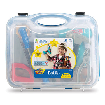 Learning Resources Play Tool Set, Toddler Tools, Kids Tool Set, Construction Toys for Kids, 20 Pieces, Ages 3+