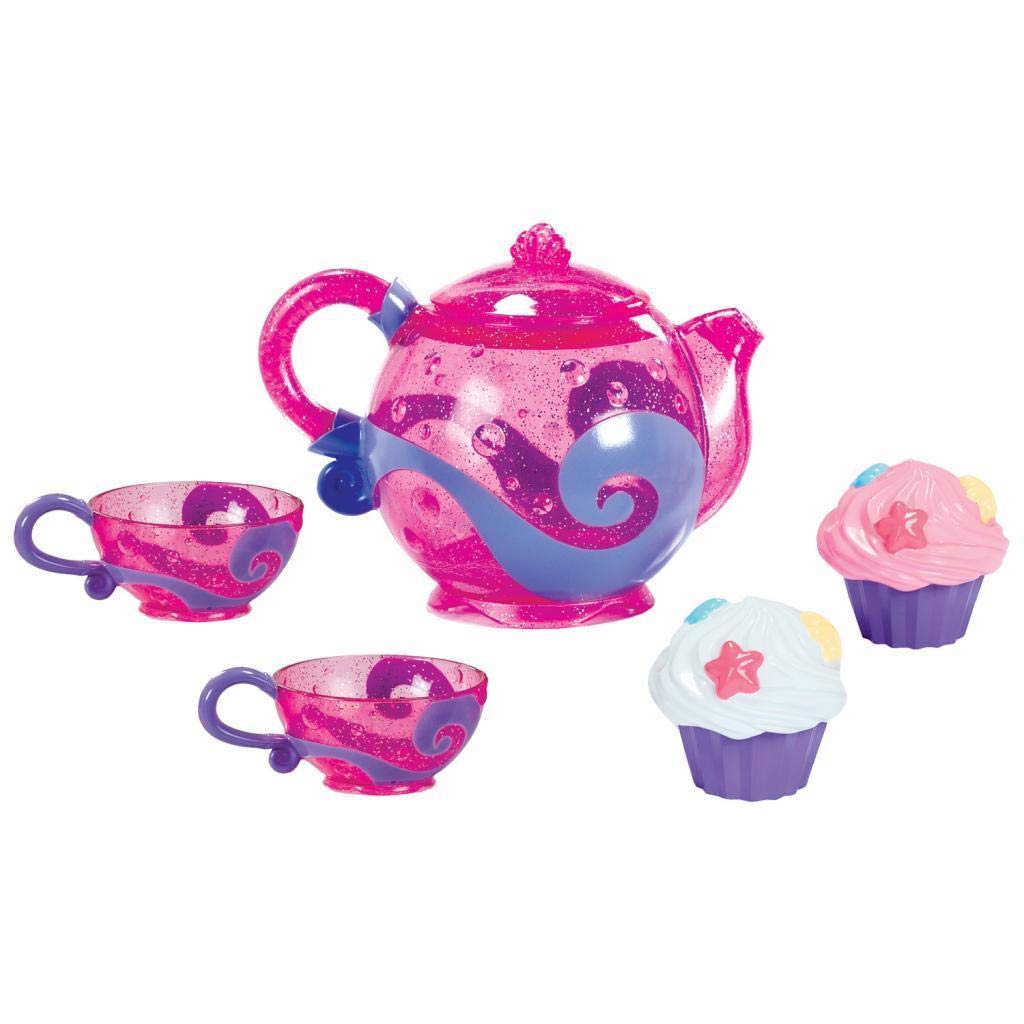 Munchkin Bath Tea and Cupcake Set - 5 Piece Toddler Bath Toy, Pink Plastic, Model 24020