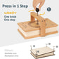 wisedry Flower Press Kit, 10 x 6 inch, 6 Layers, Wood, Yellow-Brown, Includes Gift Box & User Guide, Model NFPK-CP034