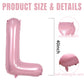 40 Inch Pink LOVE Balloons, Large Letter Balloons Foil Helium Balloons, Pink Mylar Big Alphabet Balloons, Light Pink Balloon Let