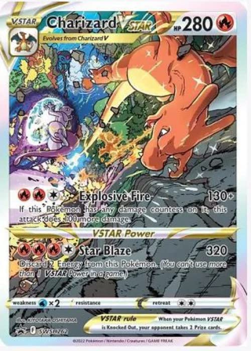 Pokemon - Charizard VStar SWSH262 - Pokemon Black Star Promo - Alternate Art Holo - Ultra enhanced Collection limited availability