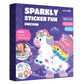 Jackinthebox Unicorn Glitter Sticker Activity Kit | MessFree Peel & Stick Mosaic Art For Kids | 400+ Sparkly Stickers | Fine Mo