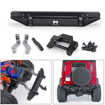 RCBENECO Metal Front/Rear Bumper for RC 1/18 TRX4-M Defender Crawler
