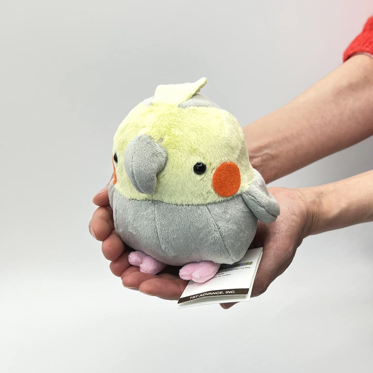 TSTADVANCE Soft and Downy Medium Bird Stuffed Toy Doll - Cockatiel Grey - Polyester - Model 43383-81