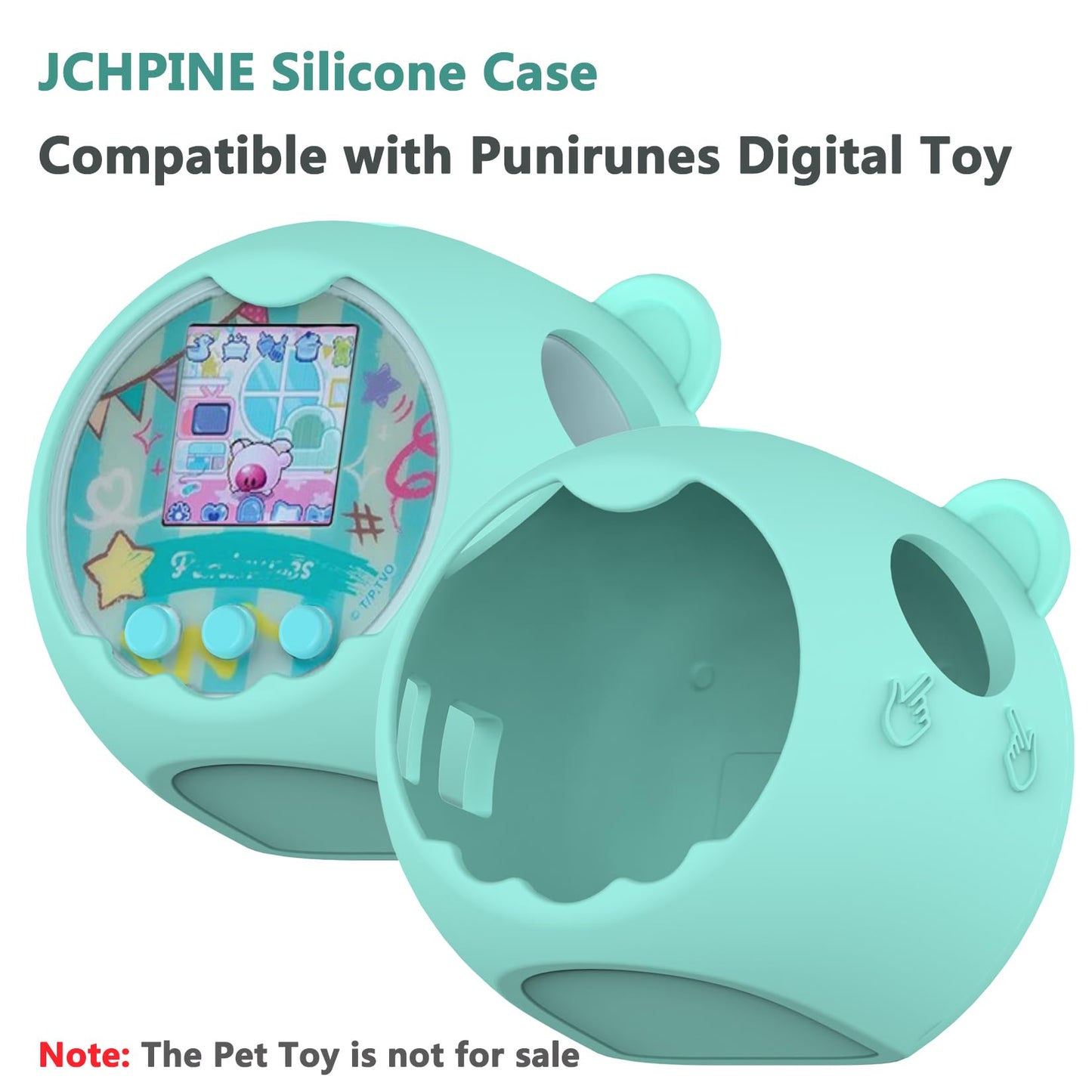 Silicone Cover Case for Punirunes Interactive Digital Toy, Protective Skin Sleeve for Punirunes Digital Pet Toys Squishy Charact