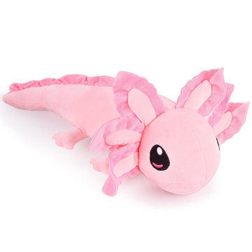 Axolotl Plush Toys 17 Inch - Axolotl Stuffed Animal, Axolotl Toys, Stocking Stuffers For Kids, Party Favors, Gray