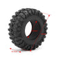 RCLIONS 4PCS 2.2inch 120mm RC Rubber Wheel Tyre Tires with Foam Insert for 1/10 RC Crawler Car Axial Wraith 90018