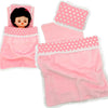 Baby Doll Accessories Doll Bedding Kit Playset Soft Blanket Mattress Pillow Fits 8-12 Inches Doll For Girls Dollhouse Gifts