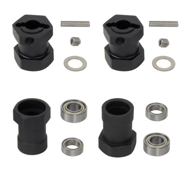 HOBOHY Aluminum 12mm HEX Adapter for Tamiya RC Car CW-01 Lunch Box ORV Monster Beetle Chassis Wheels Rims Combiner Upgrade Parts