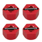 Aluminum Rc Front & Rear Wheel Hubs Hex 12Mm Upgrade 1654 For 1/10 Traxxas 4X4 Slash Hoss Stampede Rustler 4Wd (Red)