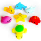 6 Pcs Ocean Sea Animals Mochi Squishy Toys, Kawaii Squishies Small Mochi Squishy Toys For Kids Party Favors, Marine Life Fidget