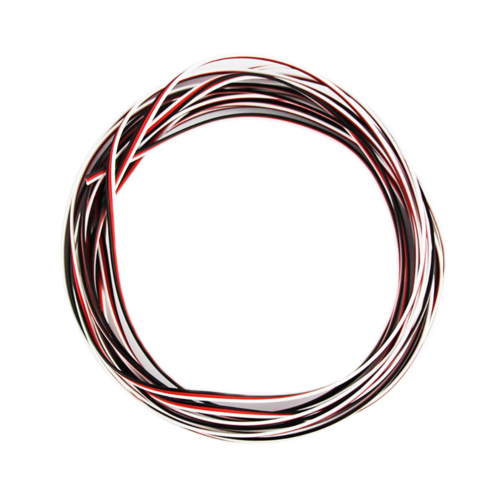 OliYin 50 feet 26AWG Servo Cable 3p Line for Futaba JR RC Servo Hobby Model Aircraft Model Wiring 30 corex0.08mm