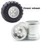 Hobohy Cw-01 Aluminum Wheels Hub Rims For Tamiya Cw01 Chassis Lunch Box Midnight Pumpkin Rc Car Upgrade Parts (Silver)